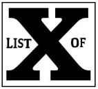List of X